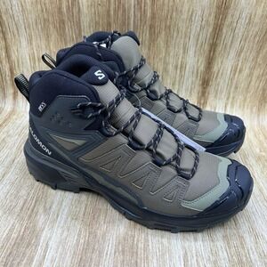 Salomon X Ultra 360 Mid CSWP Men's 10.5 Olive Green Waterproof Hiking Boots NEW